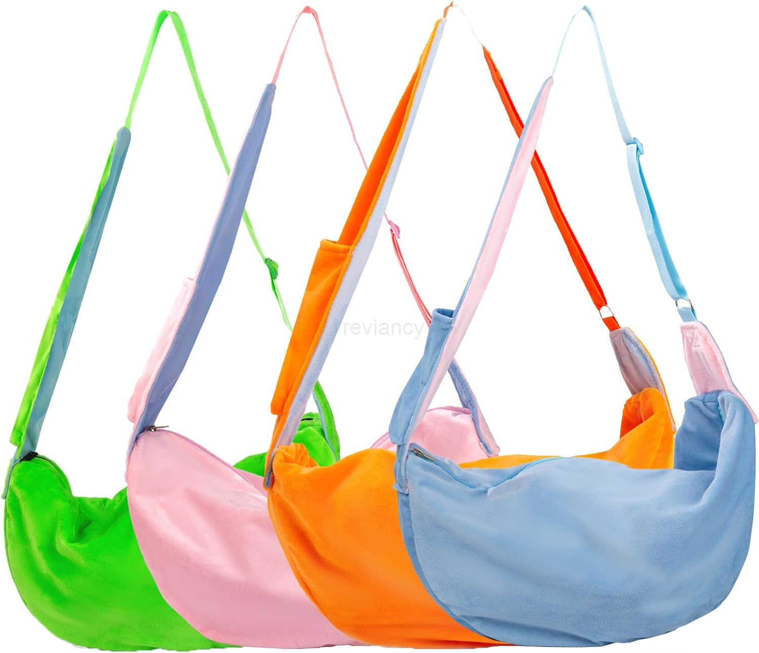 Sling Carrier Small Pet Bag with Adjustable Strap Cozy Bunny Carrying Travel Cuddler HandsFree Bonding Pouch Front for Guinea Pig Puppy Kitten Small A