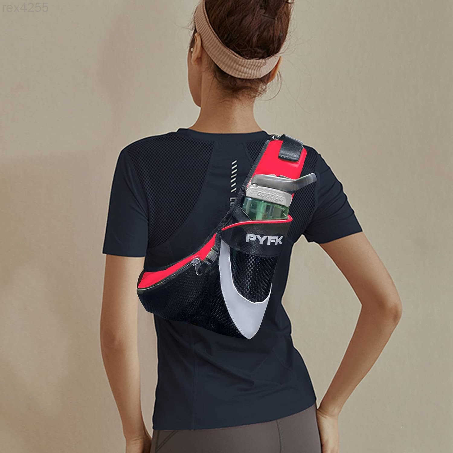 Running Belt Hydration Waist Pack with Water Bottle Holder for Men Women Waist Pouch Fanny Bag ReflectiveW250912