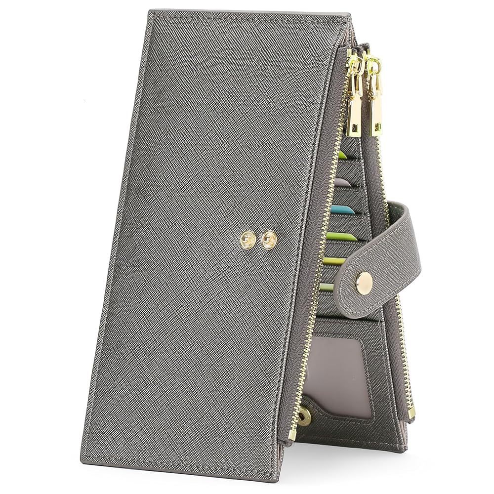 New Large Capacity Women's Card Holder Multi-Card Slot Zipper Phone Bag Multi-Functional Long Wallet ddmymoon