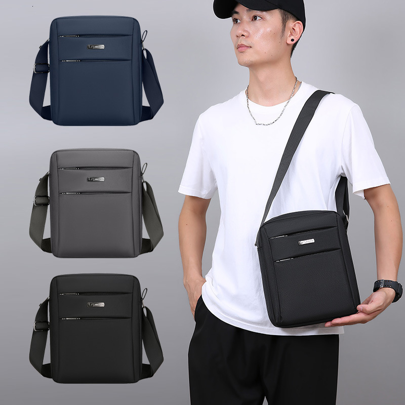 Men S Single Shoulder Luxury Bag Bag Large Capacity Free Shipping New Designer Bag Backpack Trendy Korean Version Oxford Cloth Waterproof Casual Cross