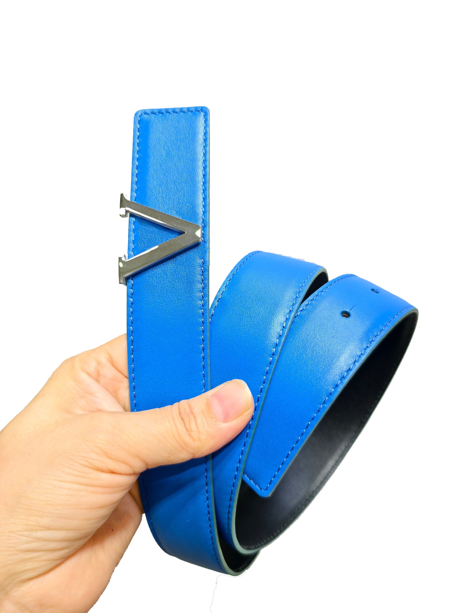 Fashion classic men's and women's leather belt; suitable for all seasons; casual and formal with box size 3.2cm
