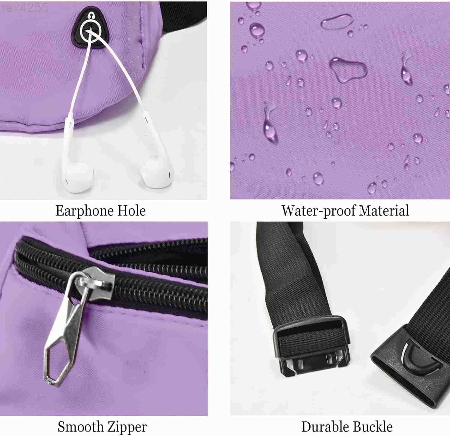 Pack for Women MenCrossbody Fanny Pack Water Resistant Sports Waist Bag Pack Belt Bag for Travel Hiking RunningW250912