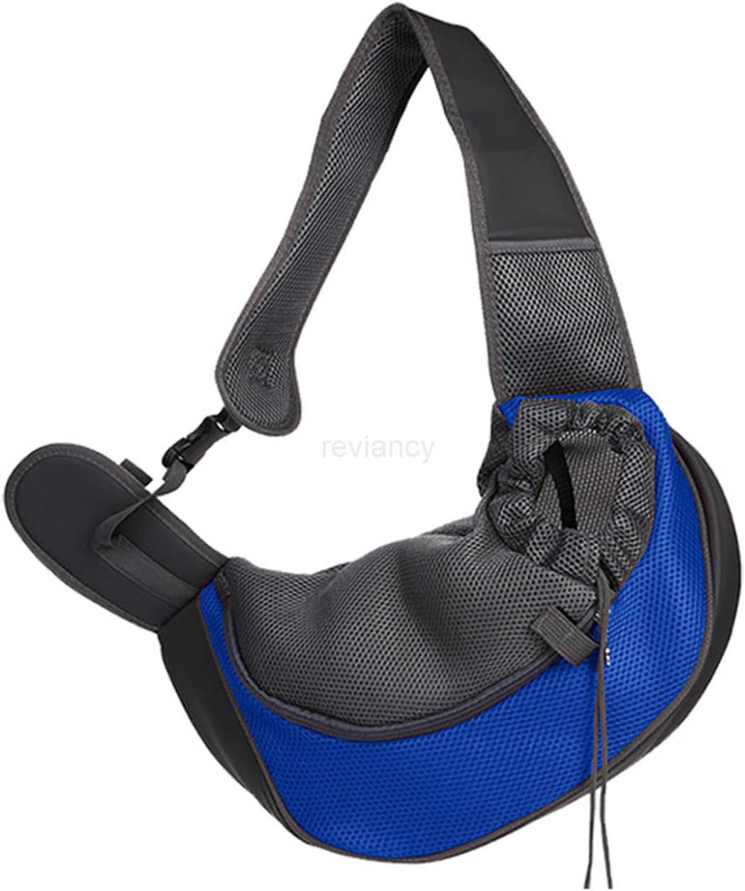 Dog Sling Carrier Up to 5 lbs Breathable Mesh HandFree Bag for Small Dogs Cat for Traveling Hiking Medium BlackW250912