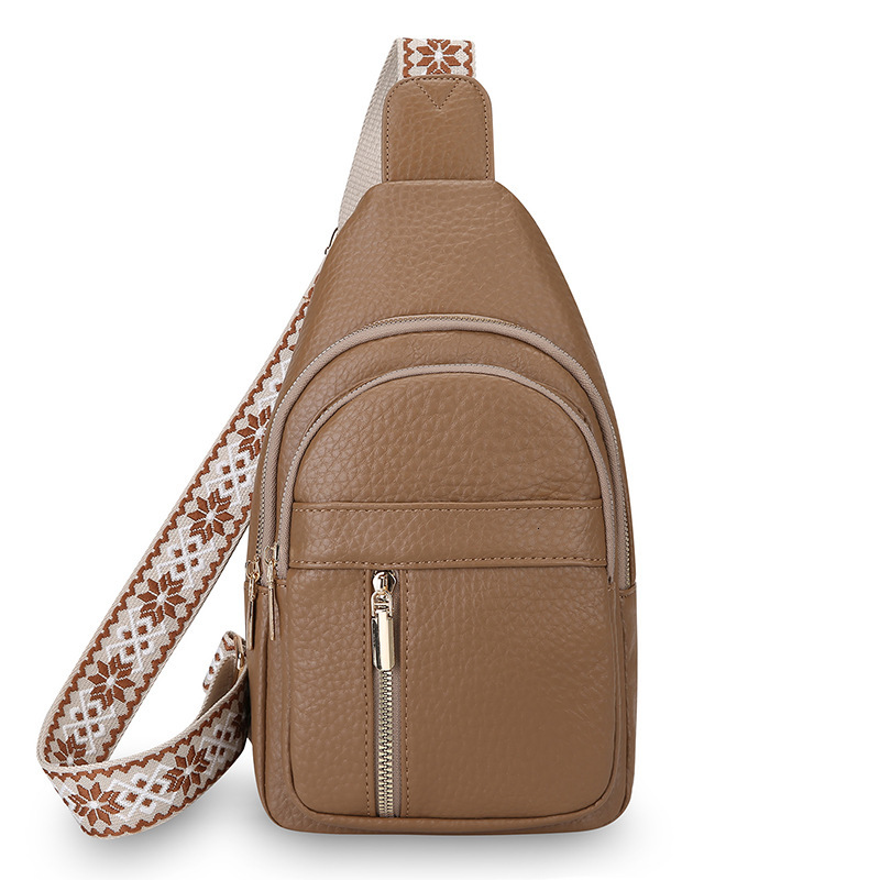 Foreign Trade Designer Free Shipping Bag Trend New Chest Bag Women S Crossbody Bag Fashion PU Soft Leather Shoulder Bag Casual Travel Luxury Bag Chest