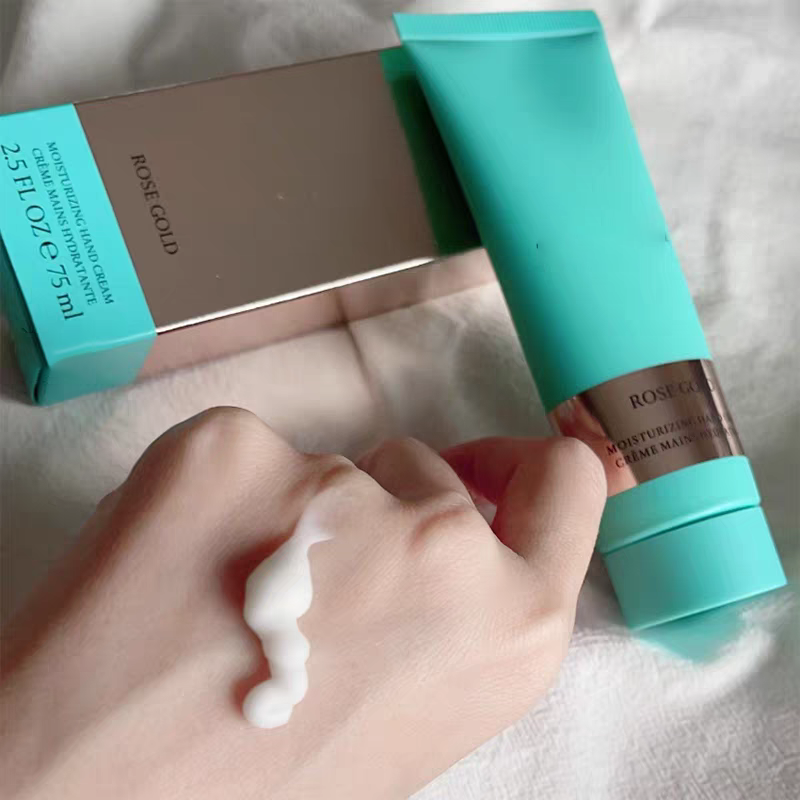 Rose Gold Hand Cream 75ml Hydrating Moisturizing Tender Smooth Brightening Fragrance Anti Drying And Cracking Women's Hand Cream