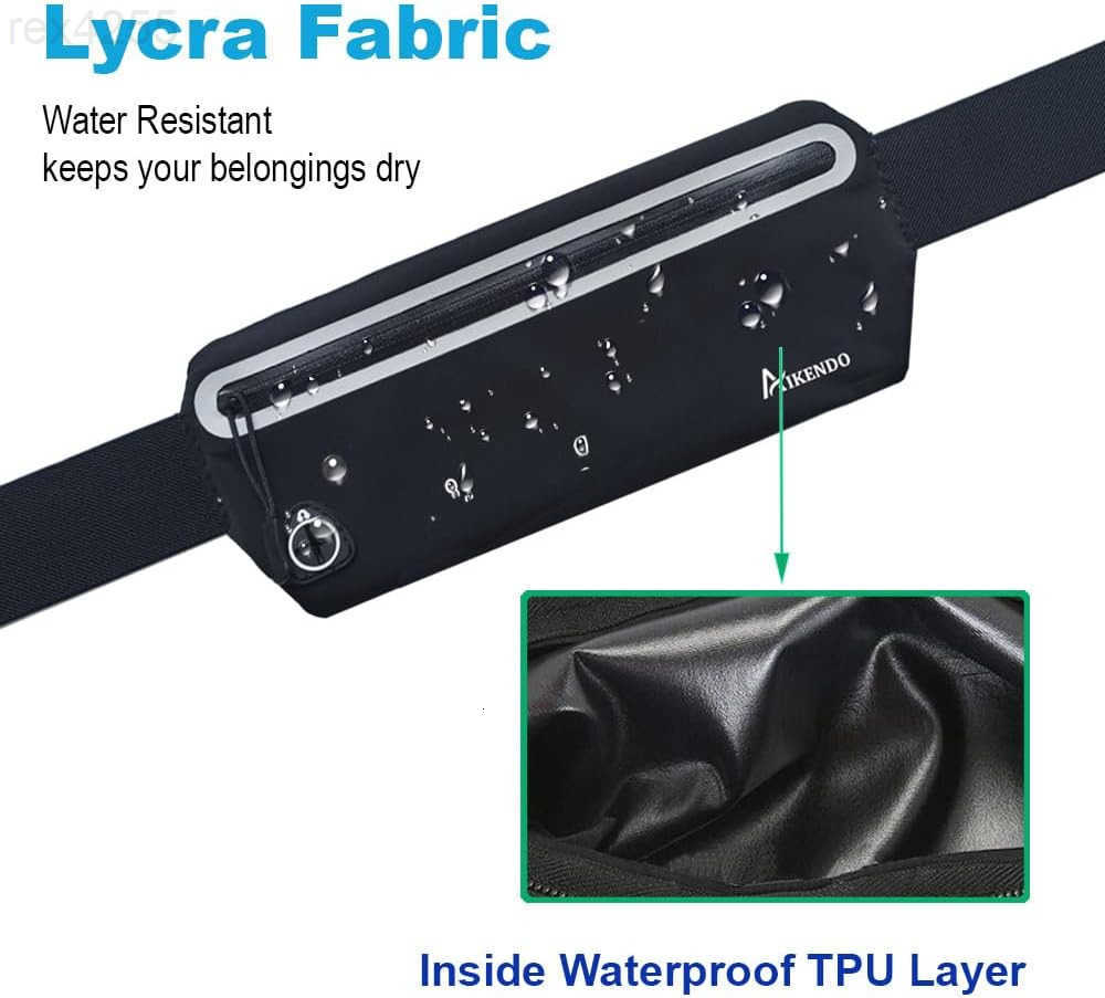 Slim Running Belt Fanny Pack Women MenRunners Phone Holder Waist BagRun Pouch Waist Belt for Workout JoggingTravel Money Belt Running Gear Accessories