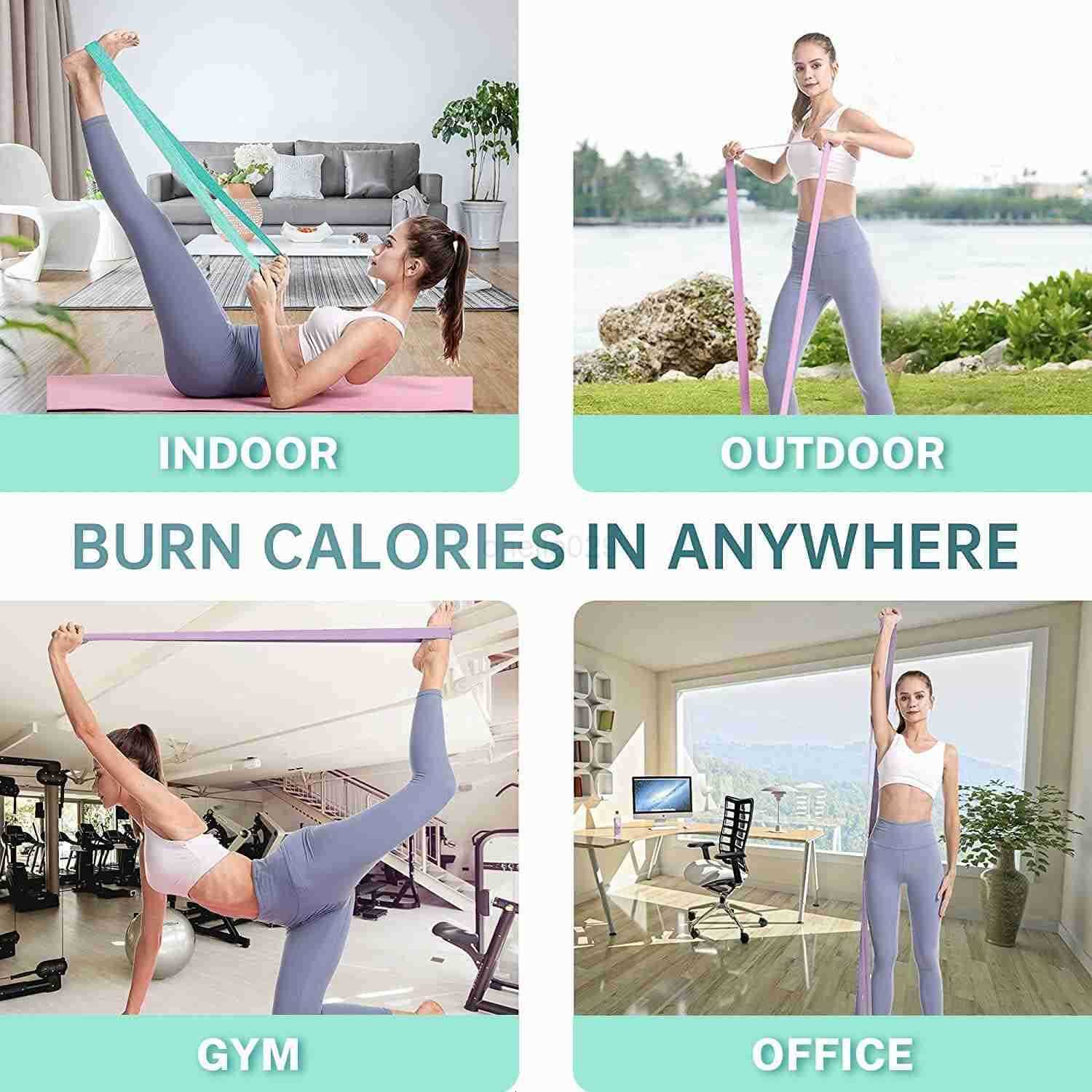 Resistance Bands Set 3 PCS Sturdy Fabric Stretch Exercise Bands Women Men Full Body Elastic Resistance Bands Pull Up Assistance Workout Bands Set for 