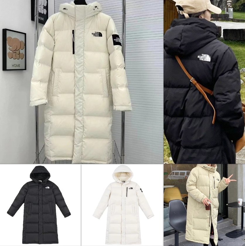 Men's Down Designer Parkas Long Puffer Jacket Hooded Zipped Trendy Brand Winter Thickened Warm Windproof Coat