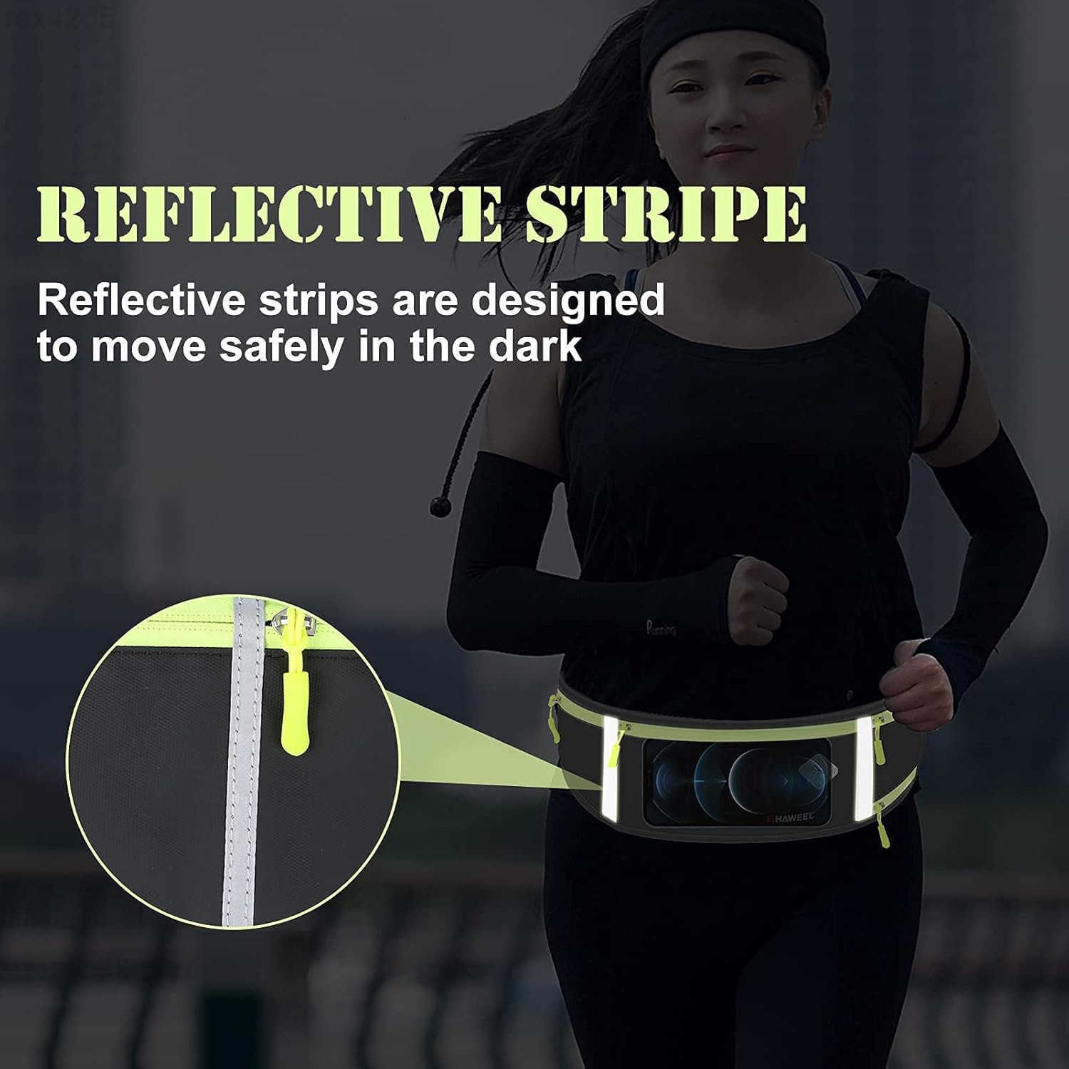 Running Fanny Pack Waist Bag Phone Holder Belt with Water Bottle Holder Suitable for Runner Cycling Hiking Accessories for iPhone 12 Plus Samsung Gala