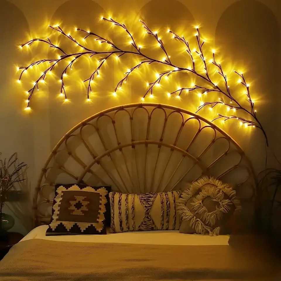 Outdoor Lighting Light String Solar Tree and Vine Lamp 96LED Tree Branches Light Waterproof Garland Home Decorative Lights C250912