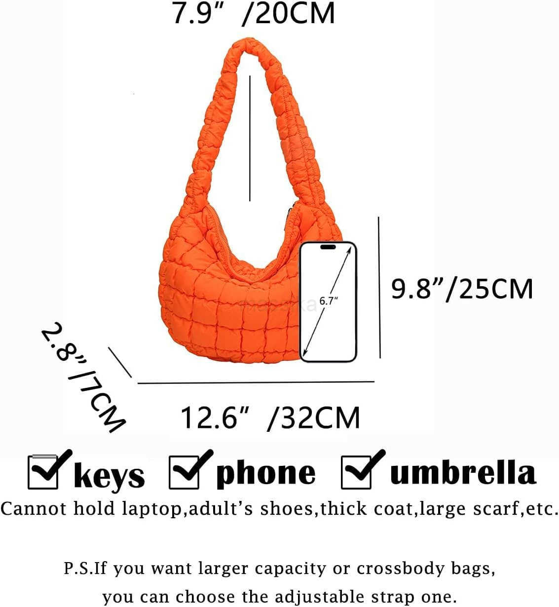 Quilted Tote Bag for Women Puffer Bag Lightweight Padding Shoulder Purse Hobo Bag SaTChel Handbag Cloud Bags with Zip 2025 M250912