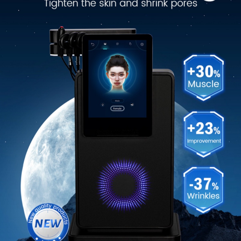 Professional EMS Facial Electrical Stimulator Painless Compact Face Lifting Magnetotherapy Anti-Aging Nursing Instrument