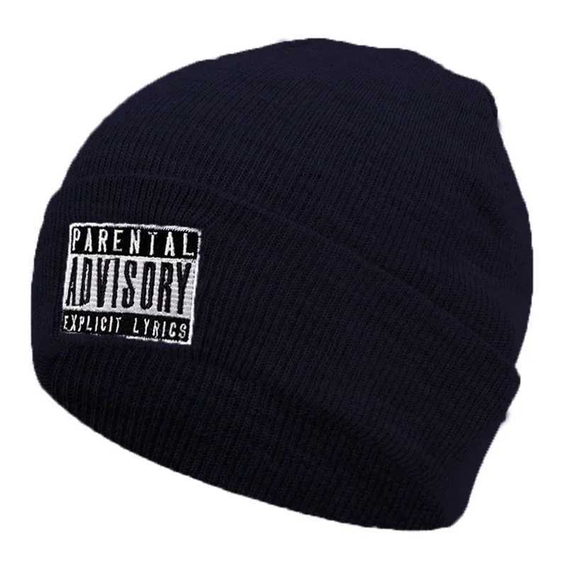 Mens Fashion Advisory tter broideryKnitted Hat Winter Warm Outdoor Sports Hat Soft Beanie Hat For Men Wen Casual Wool Hat G250910
