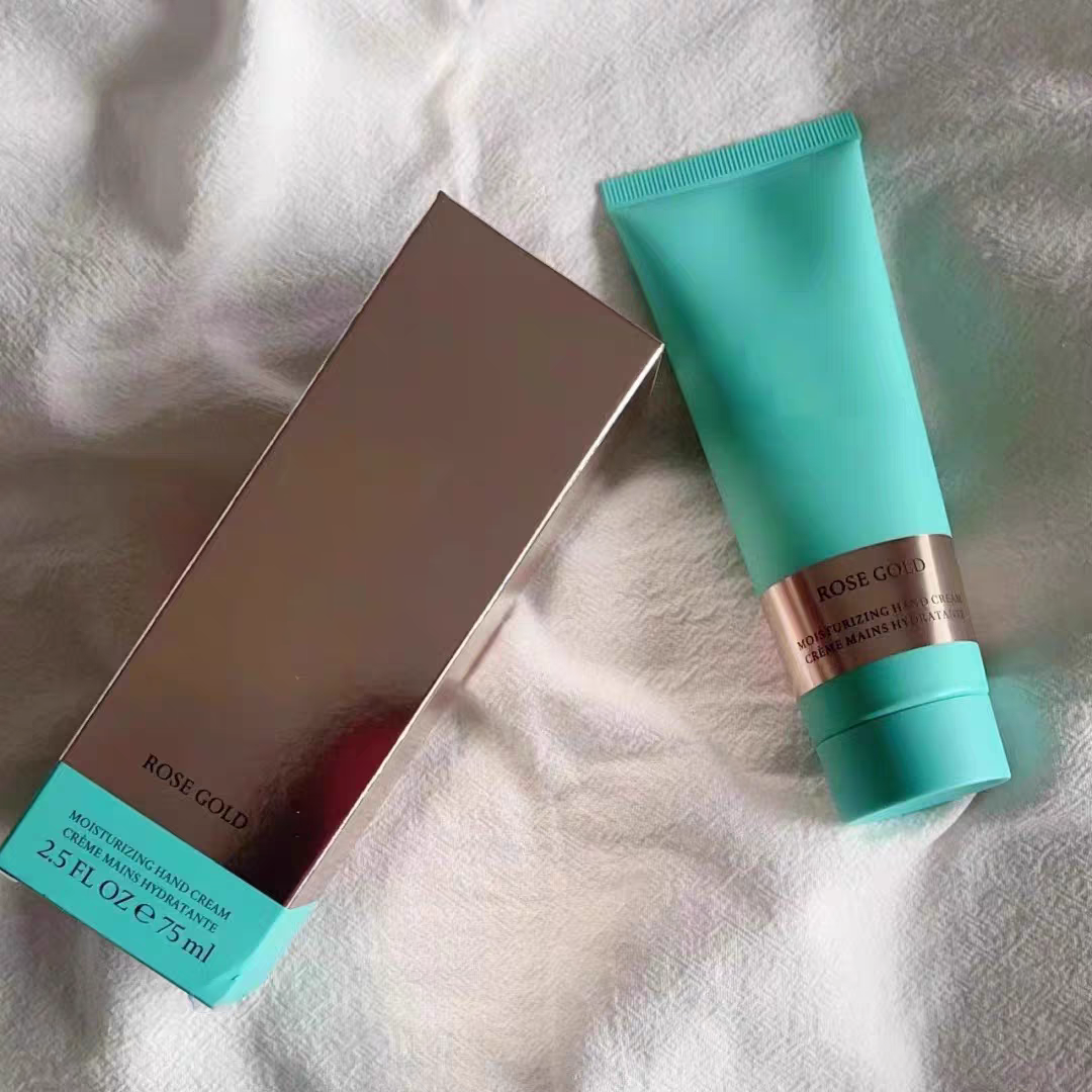 Rose Gold Hand Cream 75ml Hydrating Moisturizing Tender Smooth Brightening Fragrance Anti Drying And Cracking Women's Hand Cream