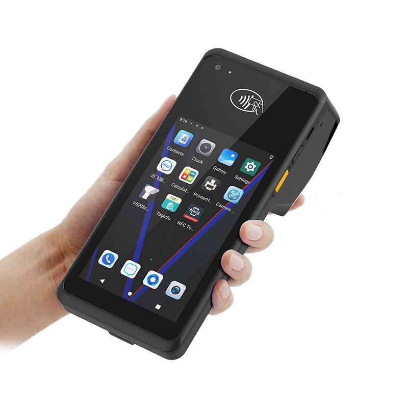 4G handheld commercial POS terminal Android 12 support Bluetooth printing NFC identification WiFi connection 2600mAh battery thermal printing pos