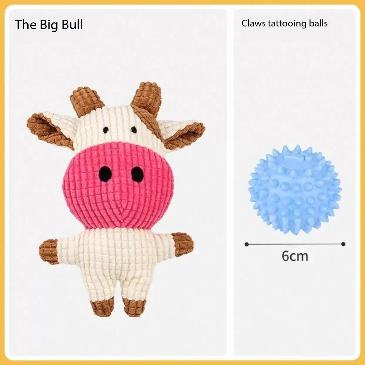 Dog toys can relieve boredom endure biting grind teeth make noise puppy teddy bear puppy pet and consume physical energy Pet plush toys