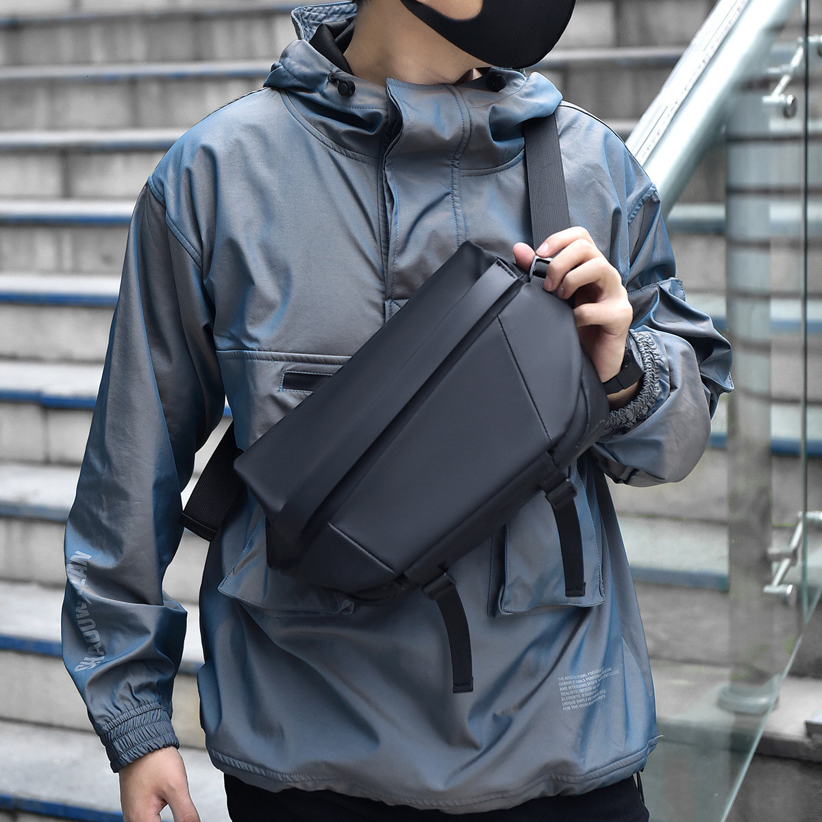 Crossbody Bag Men S Luxury Bag Free Shipping Korean Style High End Oxford Cloth Small Backpack Designer Bag Water Resistant Casual Sports Solid Color 