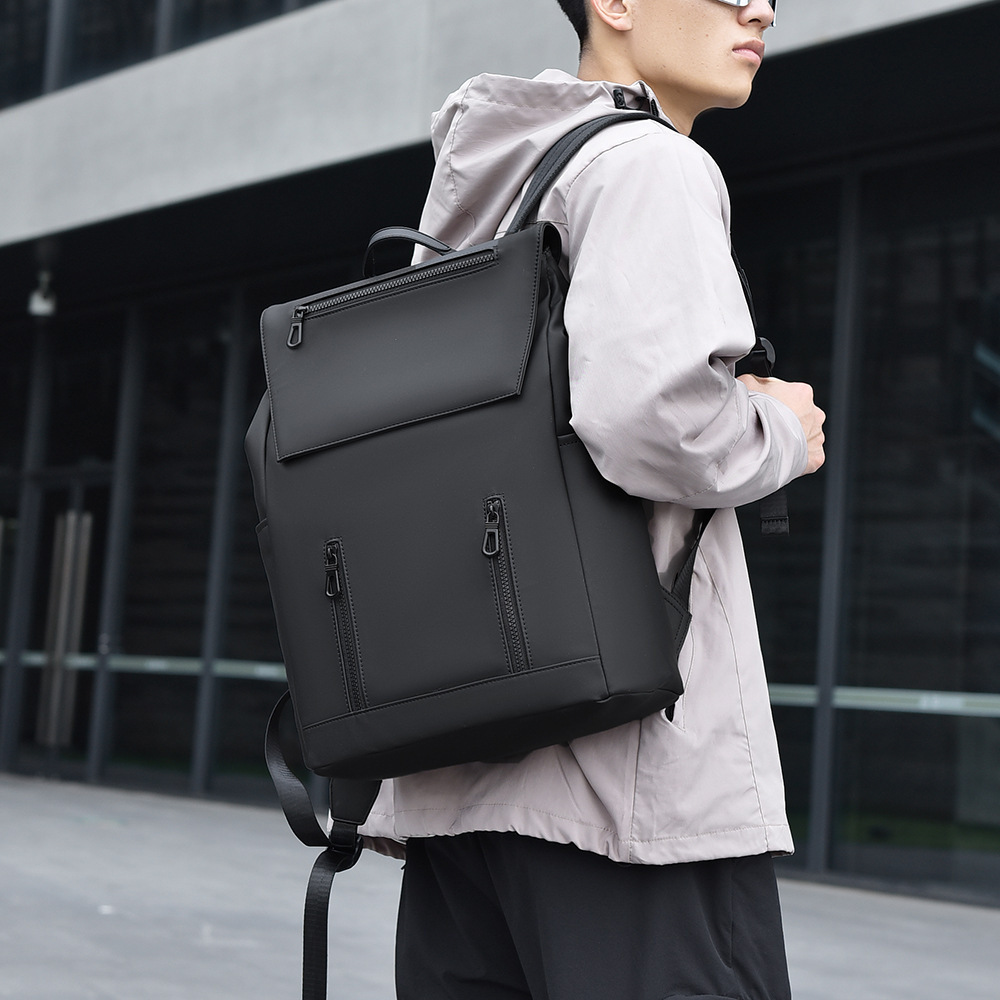 New Men S Casual Backpack Fashionable Personality Designer Bag Business Backpack Simple Solid Luxury Free Shipping Bag Color College Student Backpack
