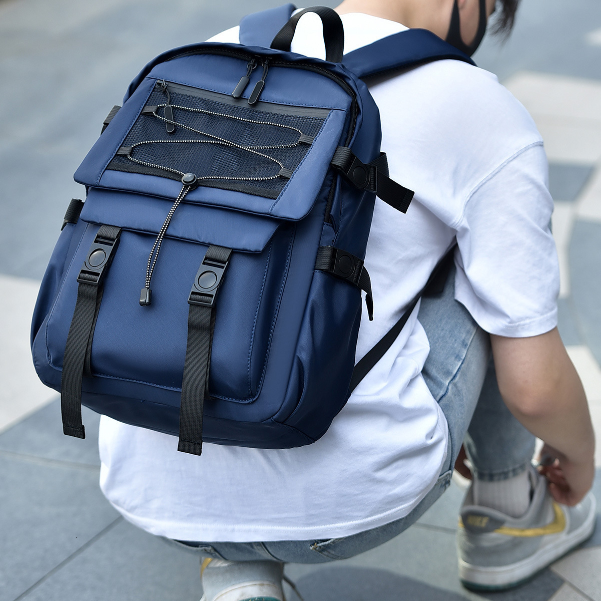 New Style Backpack Unisex Workwear Backpack Travel Casual Fashion Designer Bag Large Capacity Middle And High Free Shipping Luxury Bag School School B
