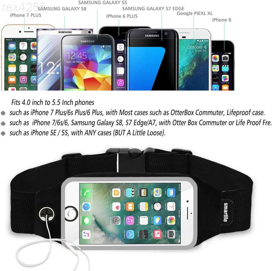 Fanny Pack Running Belt Waist Phone HolderBag Women Men for iPhone 15 14 13 12 11 pro MaxXs MaxXRX876s Plus 6SE for Galaxy SANote Gym Workout Fitness 