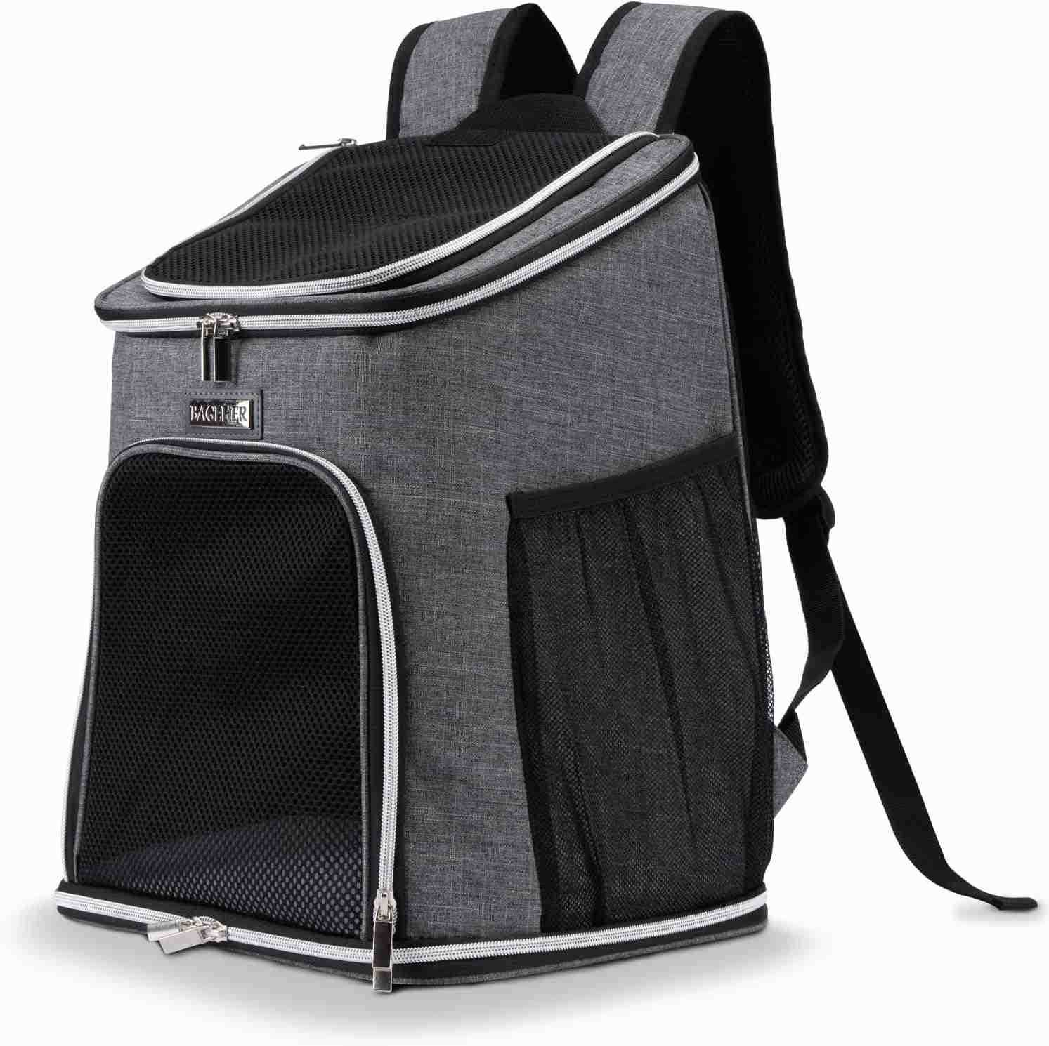 Cat Backpack Carrier Mesh Pet Cat Carrier for Medium Small Dog Cat Puppy Kitten Bunny up to 18lbs Dog Travel Backpack for Picnic Hiking Walking Cyclin