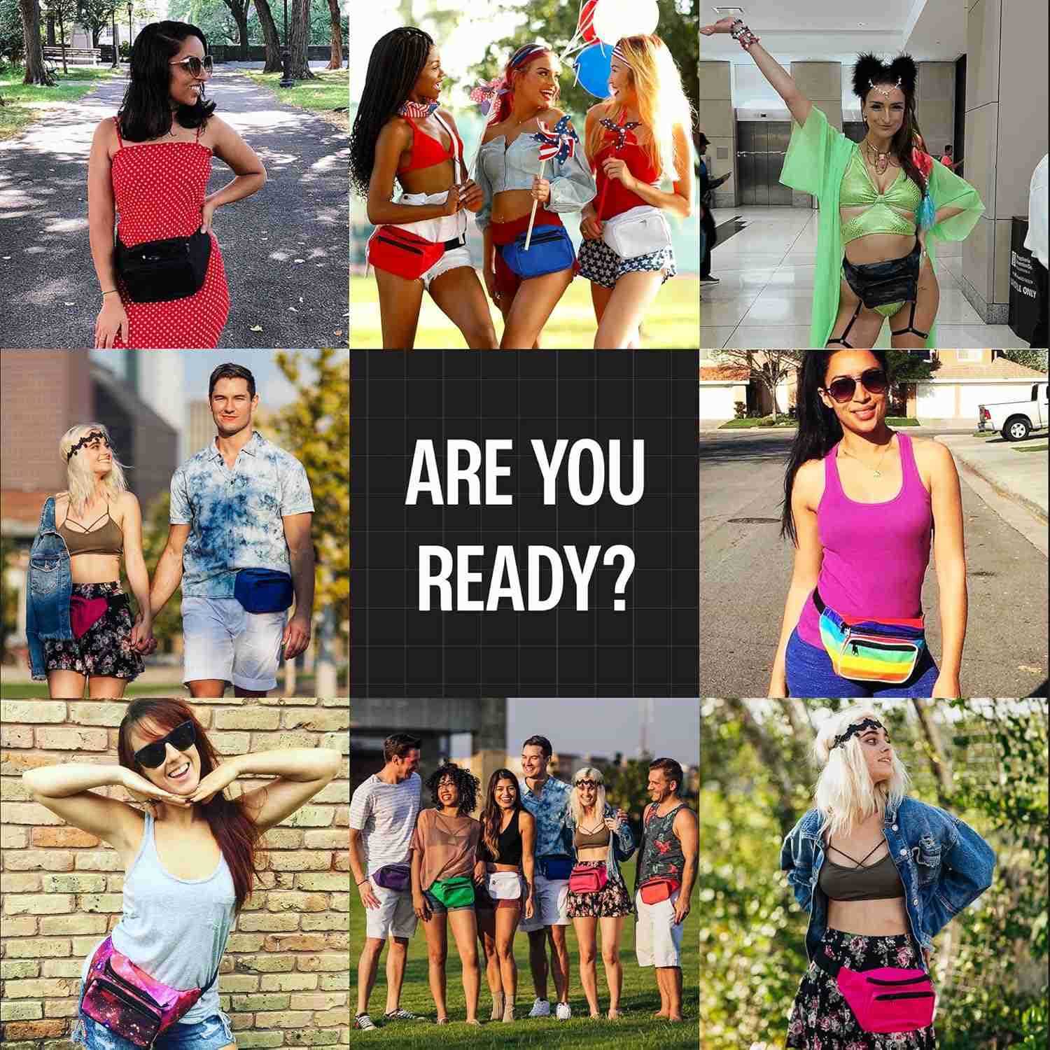 Fanny Pack Belt Bag I Mens Fanny Packs for Women Fashionable Crossbody Bag Bum bag Waist Bag Waist Pack Hands Free for Hiking Halloween Running Travel