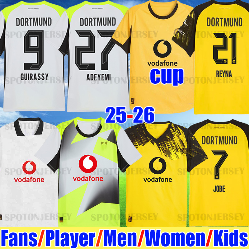 dortmund trikot jerseys 25 26 BVBs jersey HALLER 2025 2026 4th SABITZER JOBE football shirt Club World Cup Kit MOUKOKO men kids Kits Borussias trikots