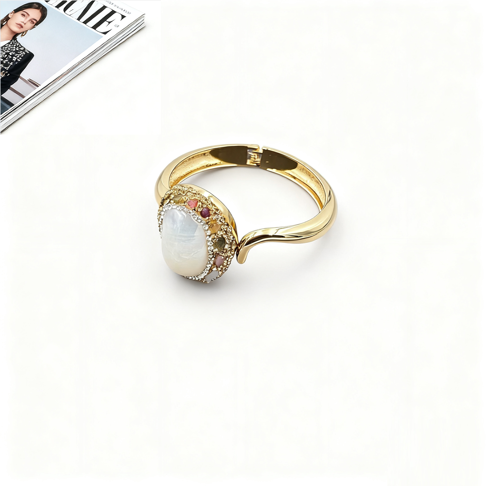 Natural Large Mabe Shell Pearl Freshwater Pearl Crystal Jewelry Set for Women Necklace Ring Bracelet Around Quartz Body-Purifying wholesales drop ship