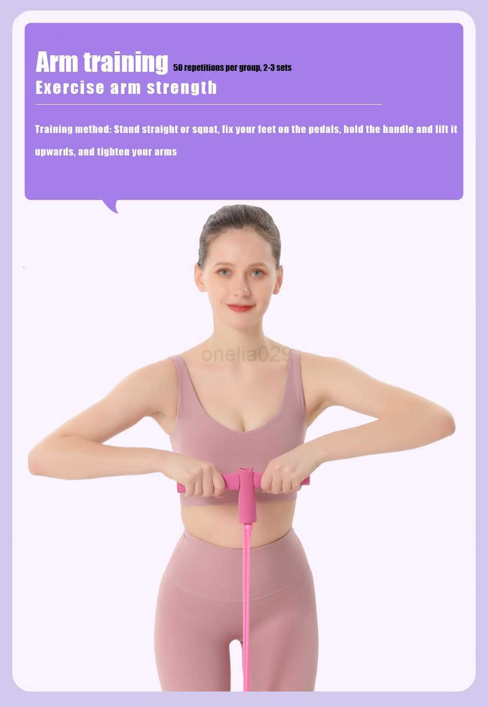 21 Fitness Resistance Bands4 Tube Pedal Ankle PullerPedal Resistance Band with HandleResistance BandsStrength Training Tummy Waist Arm Leg Slimming Ho