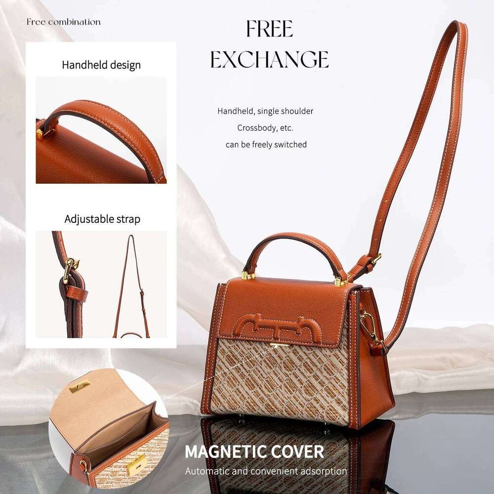 Fashion Classic Retro New PU Material Business Party Commuter Women's Shoulder Bag