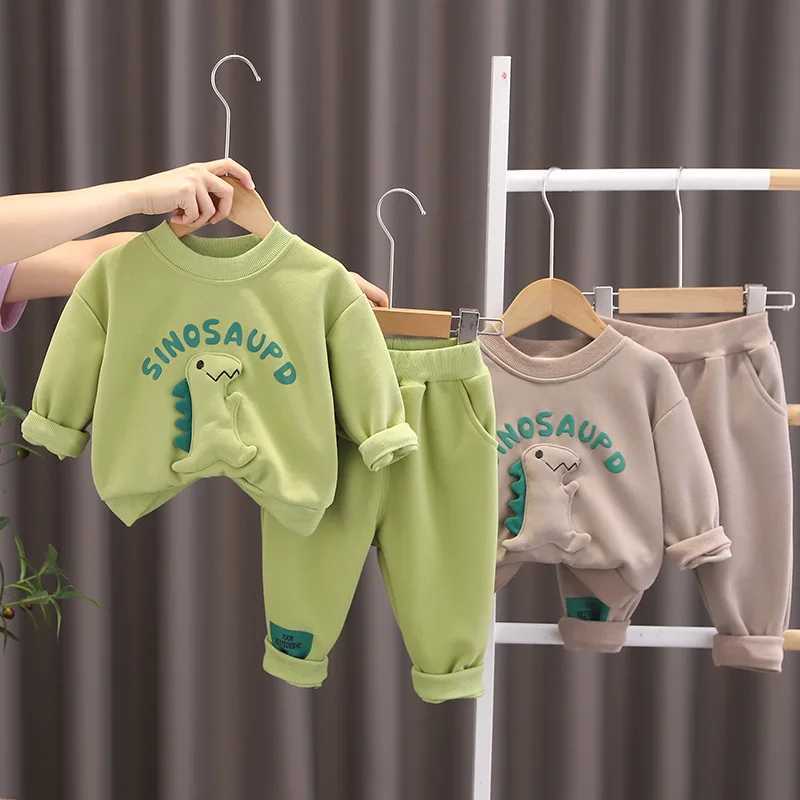 New Autumn Baby Boys Clothes Suit Children Girls Fashion TShirt Pants 2PcsSets Kids Outfits Toddler Costume Infant Tracksuits C250912