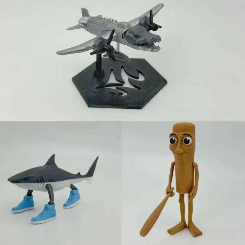 Tungtung Sahur Tralalelo Tralala Shark Shimpanzini Bananini A Collectible Model Garage Kit Toy with High Quality Details Perfect for Collectors as a U