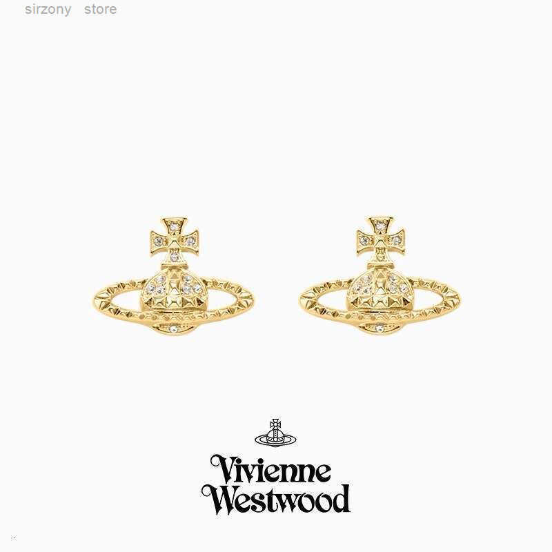 Viviane Necklace Trend er High Version Same Full Diamond Vivianne West Wood Jewelry Celebrity Minimalist Earrings Female Viviane Bracelet 9F5 Z250911