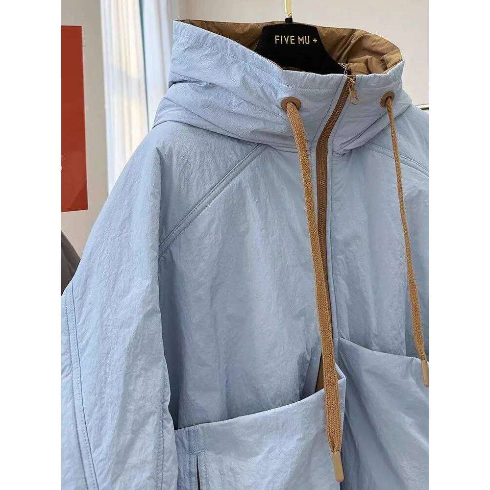 Korean Hooded Cotton Jacket For Women 2025 Winter New Thicked Warm Coat Fashion All-Match Loose Long Sleeve Tops Mujer