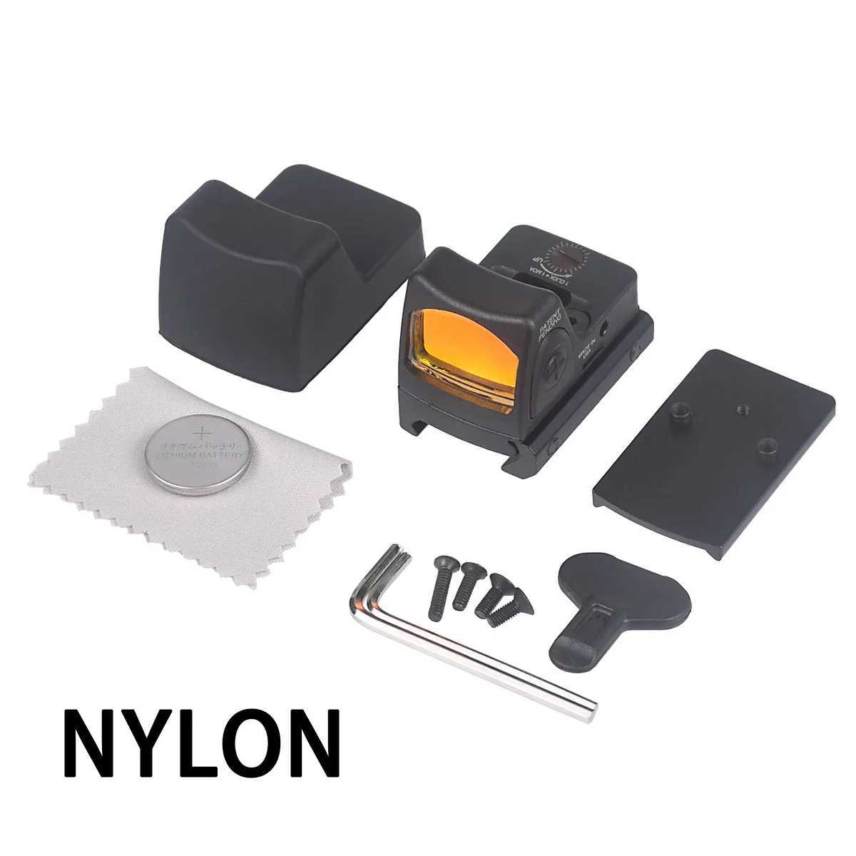 Red Dot Sight NYLON METAL Reflex Sights Scope with Picatinny and GLOCK Mount for Airsoft Rifle Handgun Hunting Glock17 Sight C250912