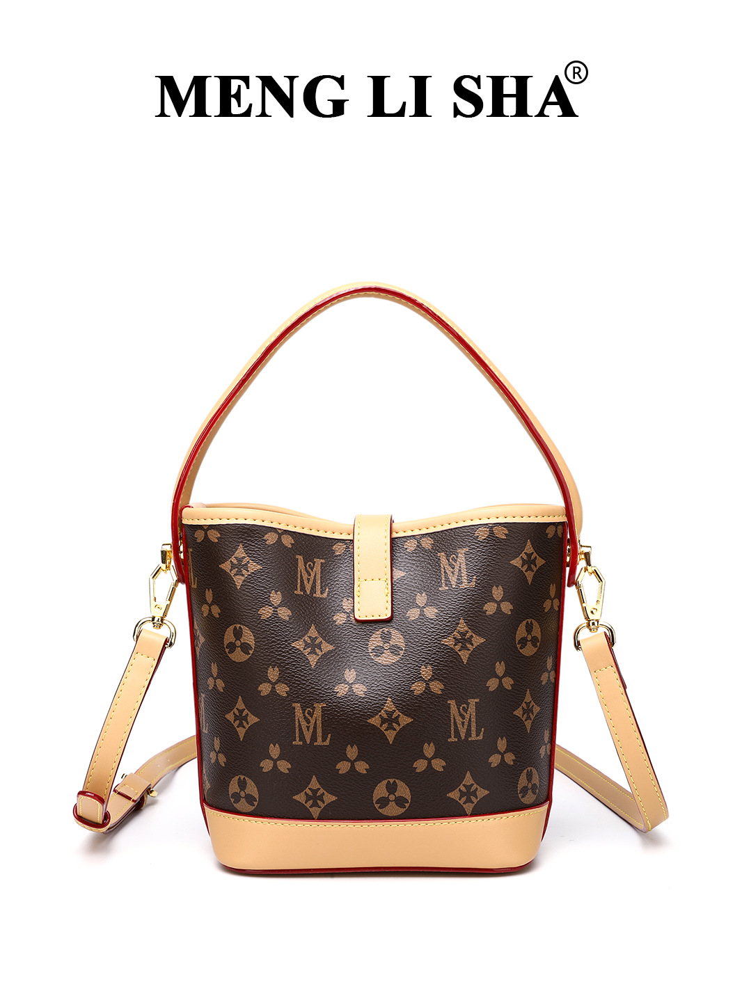 2025 Designer Bucket Bag for Women - Elegant Vintage Floral Print Top-Handle Shoulder Bag, Fashionable Crossbody Purse With Free Shipping