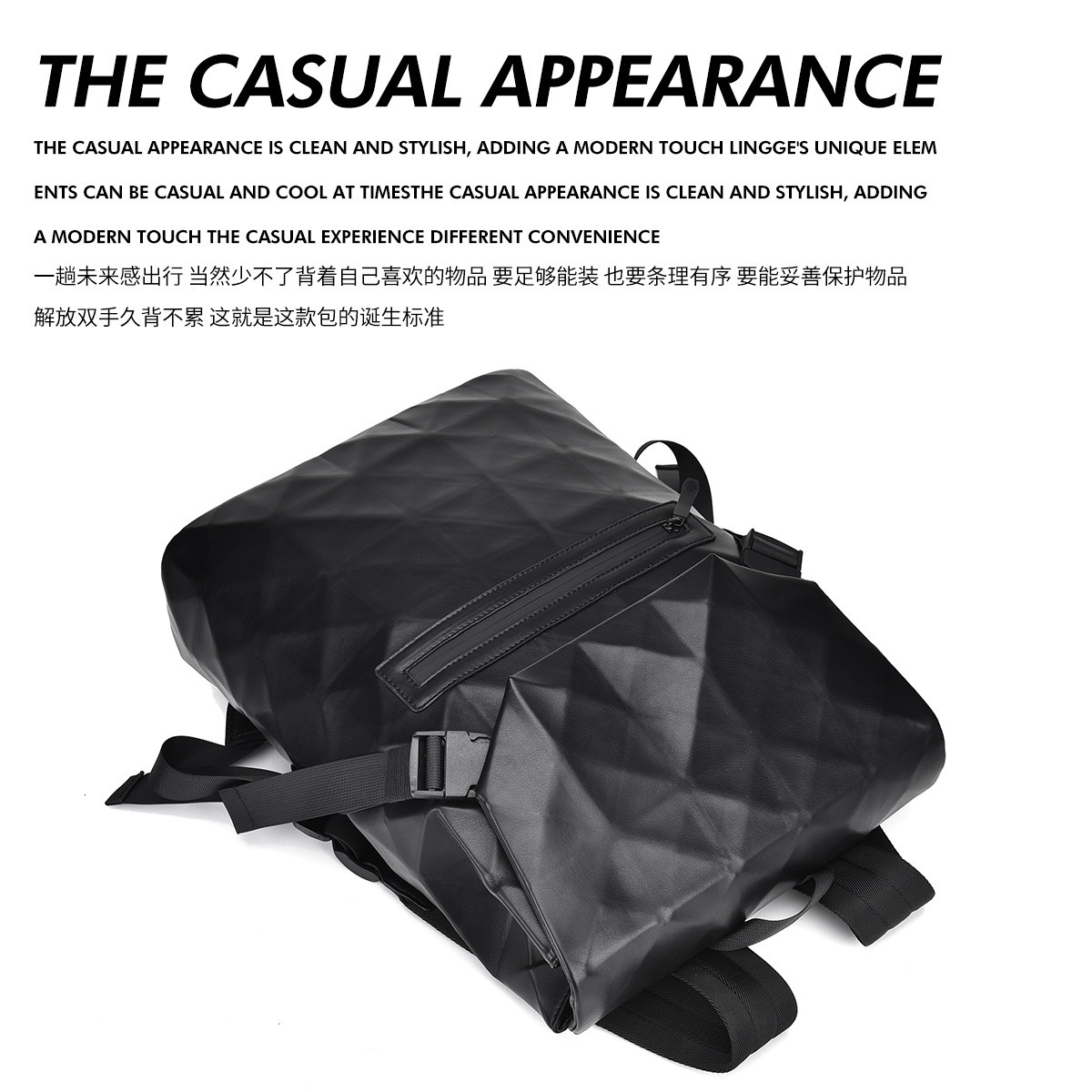 New Luxury Bag Diamond Grid Backpack Designer Bag For Men Trendy Casual Business Commuting Large Capacity Fashion Travel Free Shipping Laptop Student 