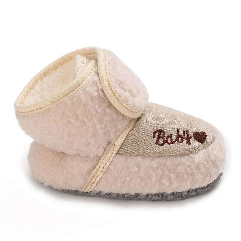 "Baby Winter Booties - Warm Plush Snow Boots for Newborns Soft Sole Crib Shoes | Cozy First Walkers 0-24M"