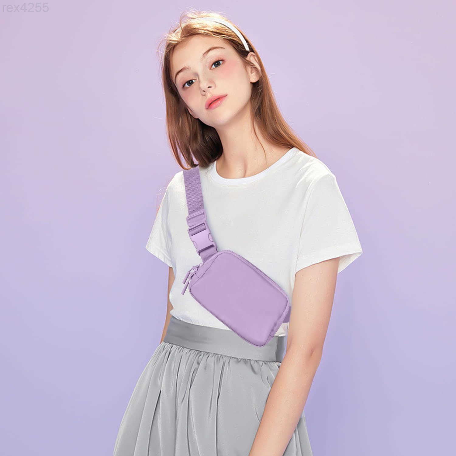 Belt Bag Fanny Pack Crossbody Bags for Women TwoWay Zip Closure Fashion Waist Packs with Adjustable Strap Gifts for Teenage Girls Sister Gifts Trend S