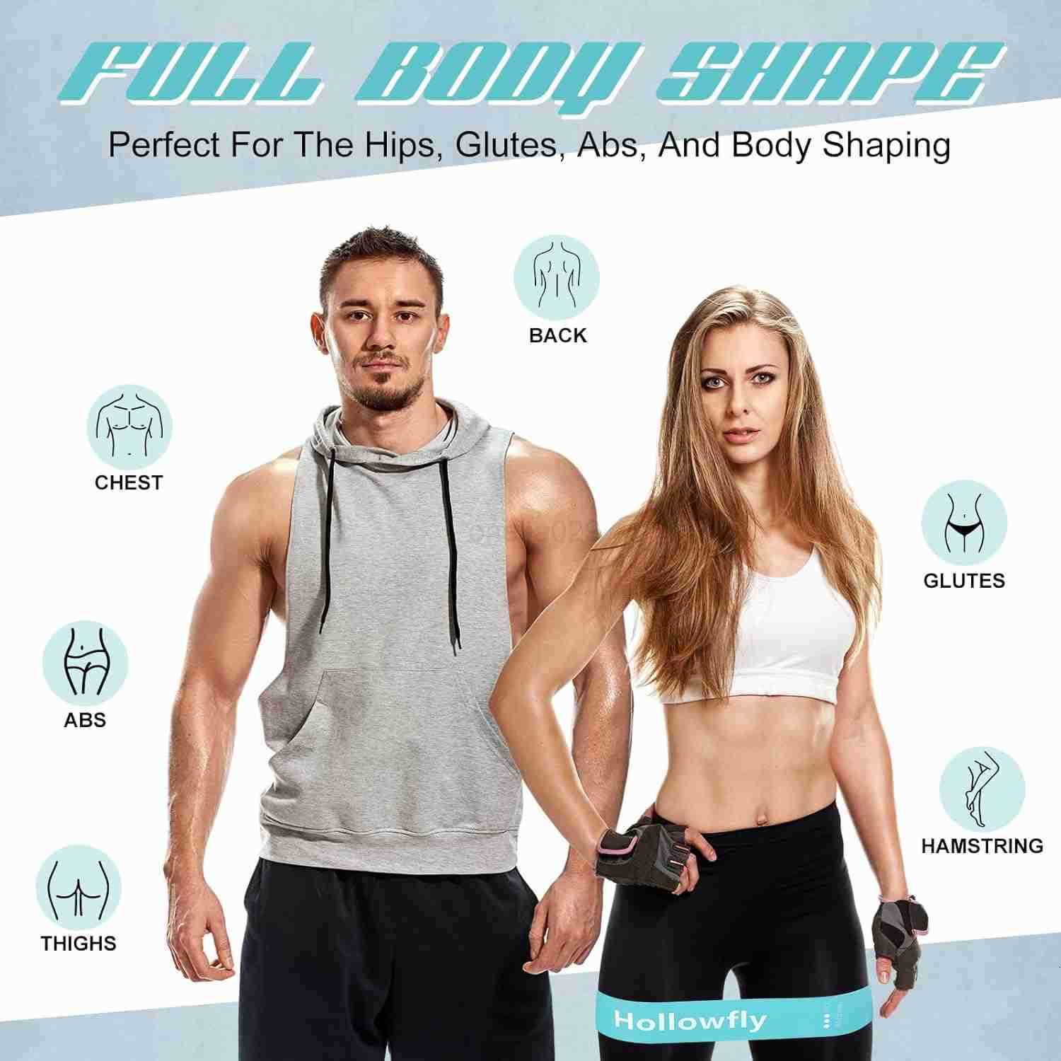 12 Pcs Latex Resistance Loop Exercise Bands for Booty Workout Stretch Exercise Bands Non Slip for Legs Squat Resistance Loop Women Men Starter Butt Hi