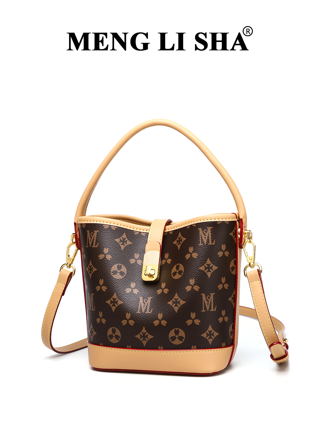 2025 Designer Bucket Bag for Women - Elegant Vintage Floral Print Top-Handle Shoulder Bag, Fashionable Crossbody Purse With Free Shipping