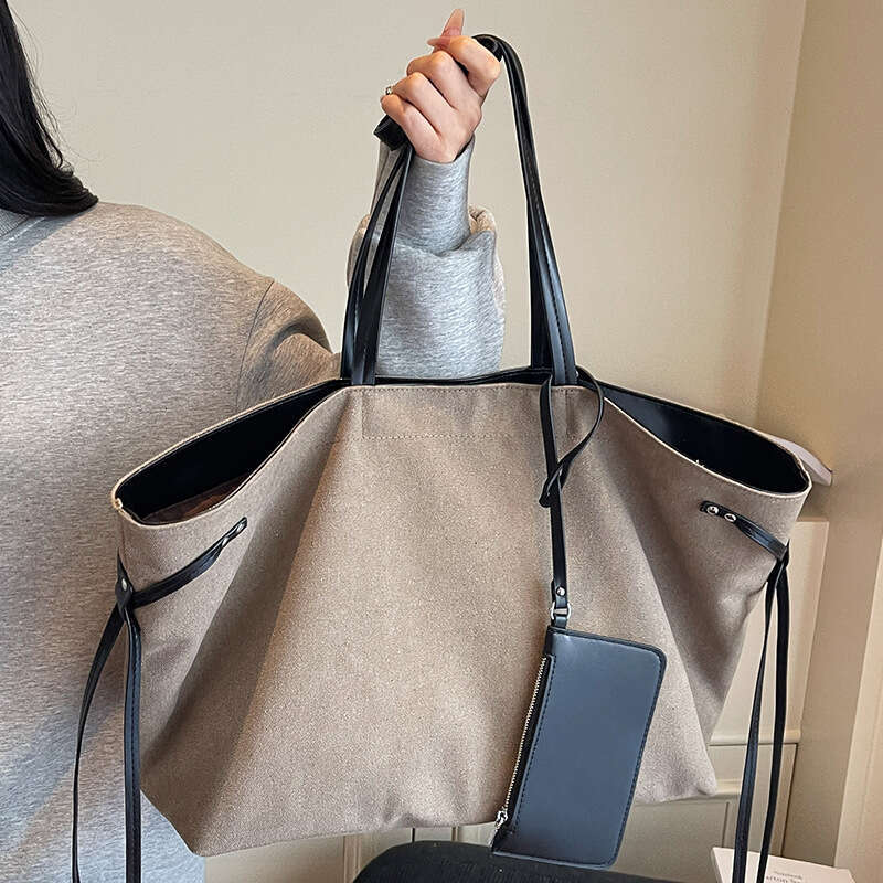 2025 New Unisex Fashion Casual Patchwork Canvas Bag Commuting Large Capacity Designer Bags Shoulder Handbag