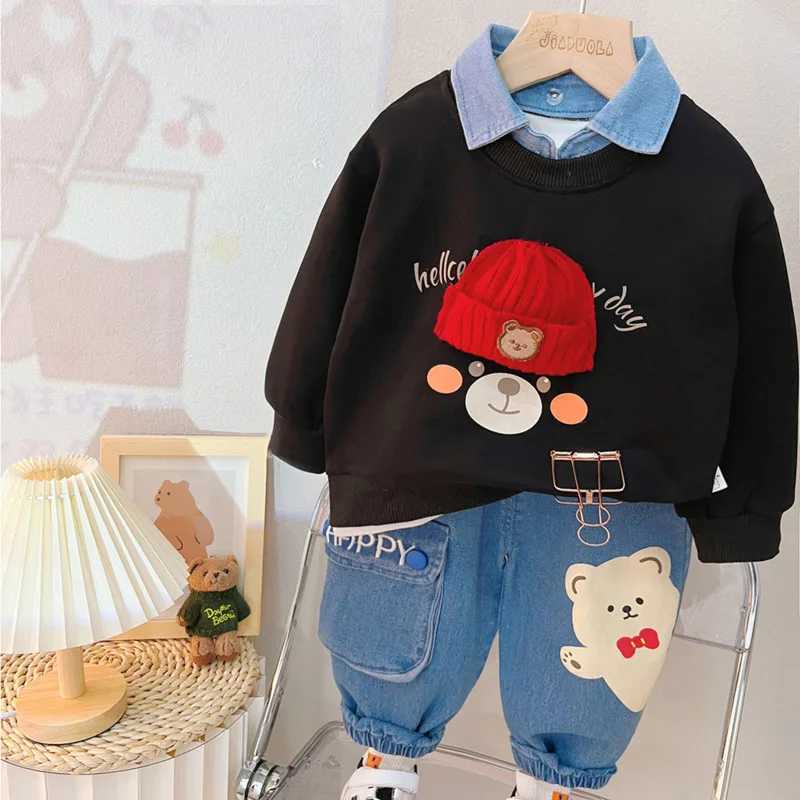 New Spring Autumn Baby Girl Clothes Suit Boys Outfits Children Fashion TShirt Pants 2PcsSets Toddler Costume Kids Tracksuits C250912