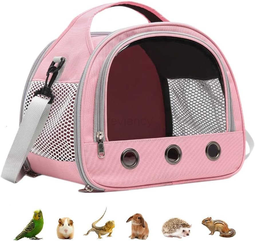 Pig Carrier BagSmall Animal Bird Parrots Ferret Hamster Squirrel Rabbit Turtle Carrier BagPortable Bunny Bearded Dragon Carrier Travel Carrier Outdoor