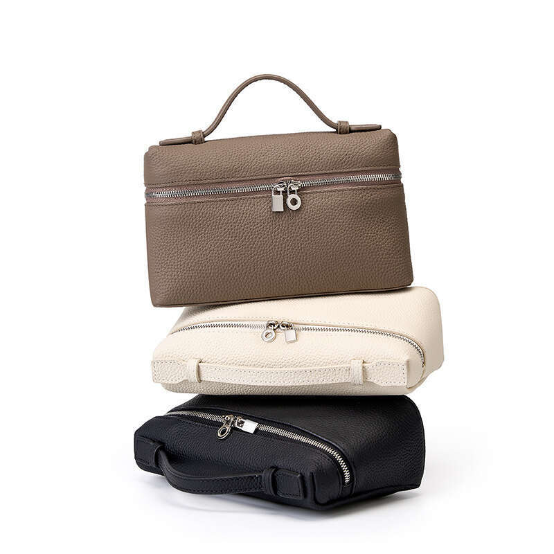 Top Layer Cowhide Lunch For Women, New Style Handheld Box Bag, Crossbody Small Bag B5