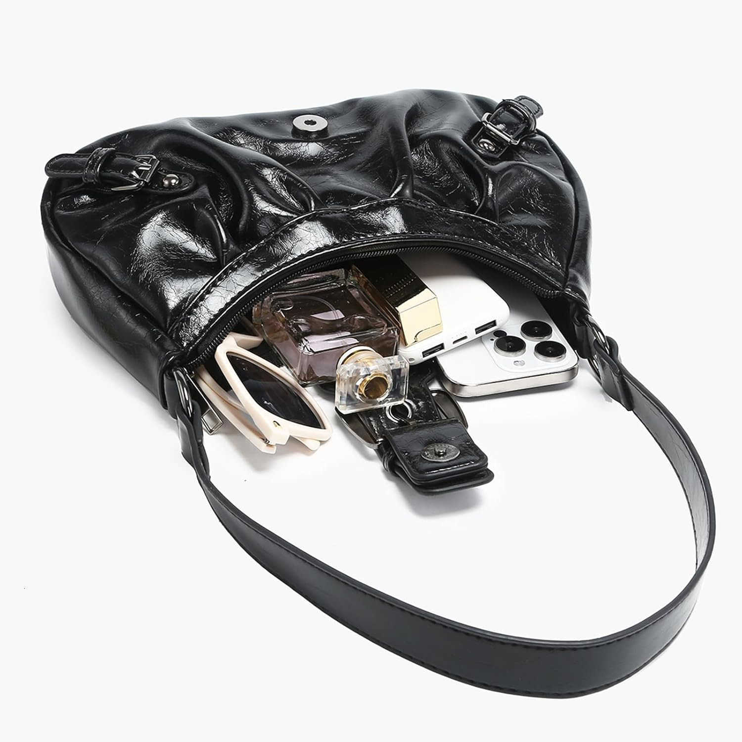 Shoulder Bag for Women Top Handle Handbag Purse Y2K Hobo Clutch Small Punk Purse Trendy M250912