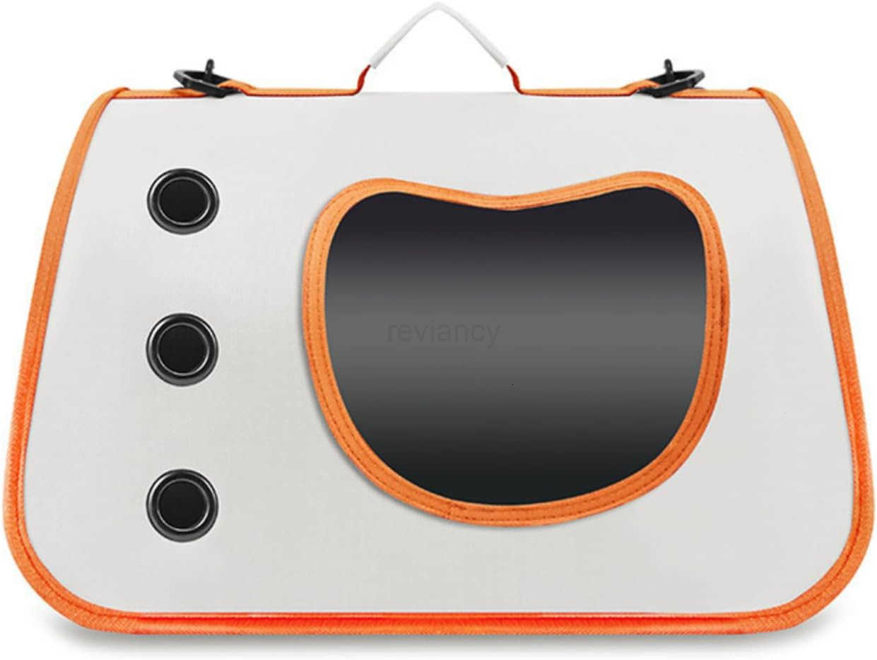 Portable Cat Carrier Backpack for Small Pets Foldable Breathable Design Multifunctional Pet Travel Bag Dog Cat Oxford Cloth Adjustable Strap Lightweig