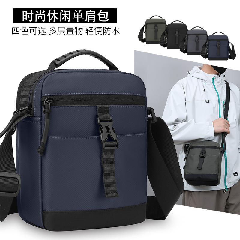 Casual Summer Men S Multi Layer Single Shoulder Crossbody Bag Lightweight Waterproof Oxford Cloth Korean Style Trendy Luxury Bag Bag Designer Free Shi