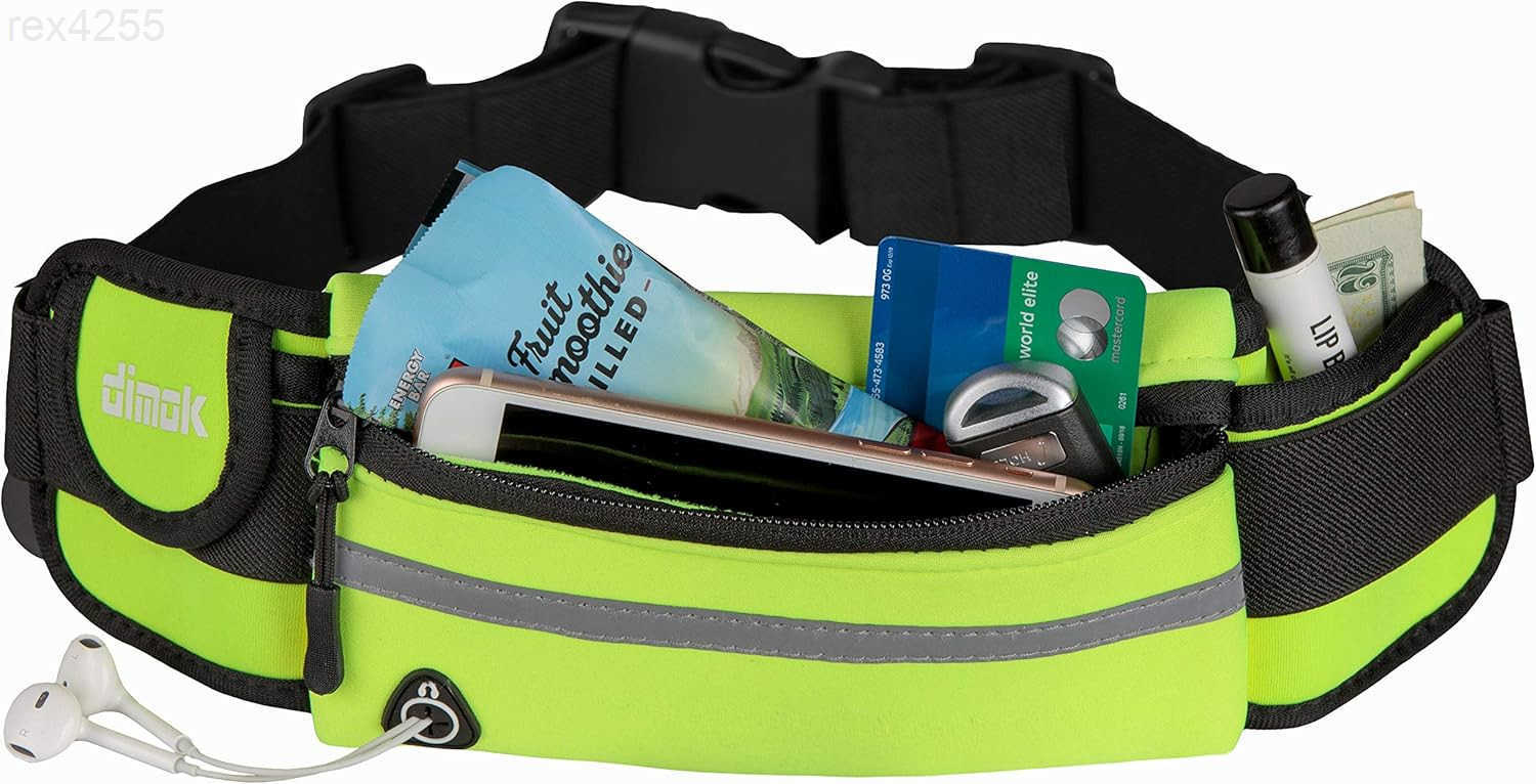 Running Belt Waist Pack Water Resistant Runners Belt Fanny Pack for Hiking Fitness Adjustable Running Pouch for Phones iPhone AndroidW250912