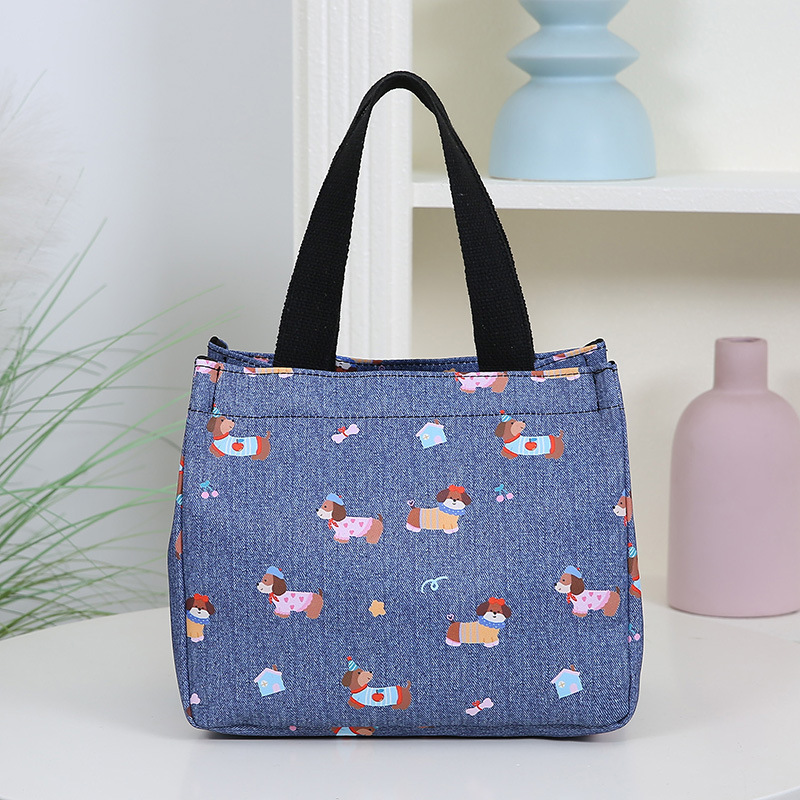 Designer Bag Fresh Style Umbrella Bag With Water Bottle Holder Eco Friendly Waterproof Fabric Luxury Bag Handheld Lunch Box Bag Bento Snack Bag Mommy 